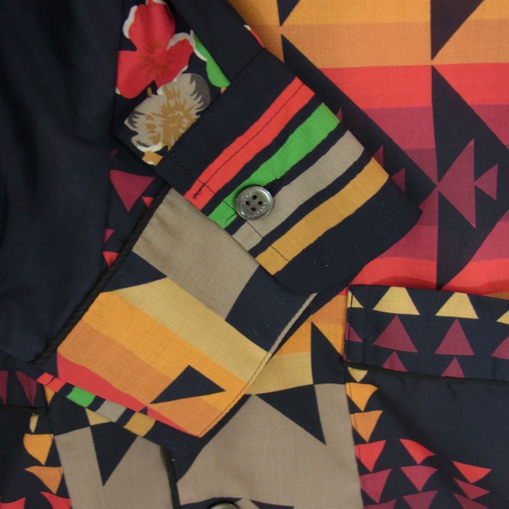 2 sacai サカイ ペンドルトン 21ssアーカイブプリントシャツ Sacai サカイ 21SS 21-02470M Archive Print Mix Shirt