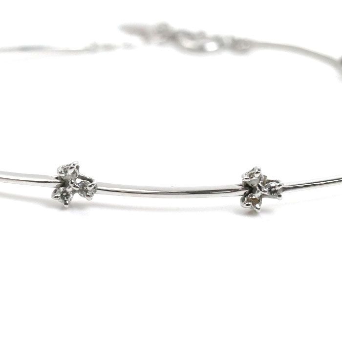 TASAKI タサキ K18WG ホワイトゴールド ダイヤ ブレスレット  