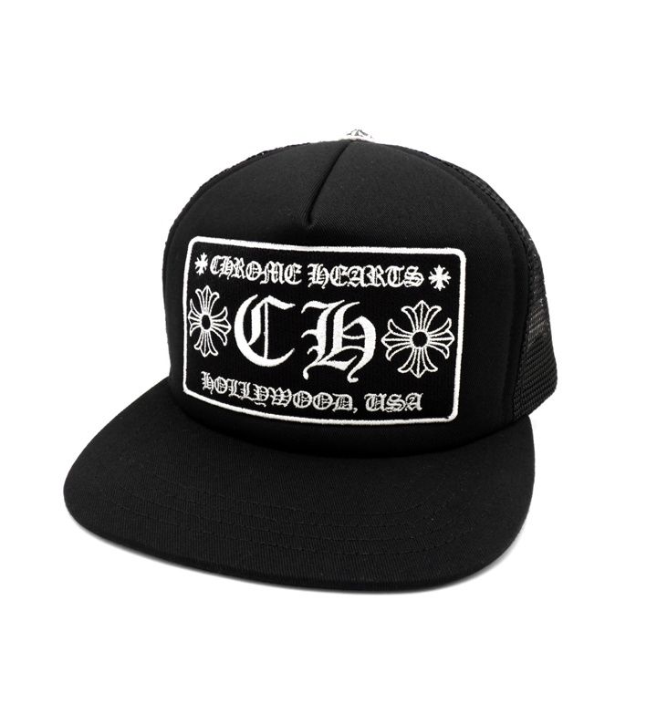 クロムハーツ CHROME HEARTS CH TRUCKER CAP CH 刺繍 ワッペン トラッカー キャップ w24415