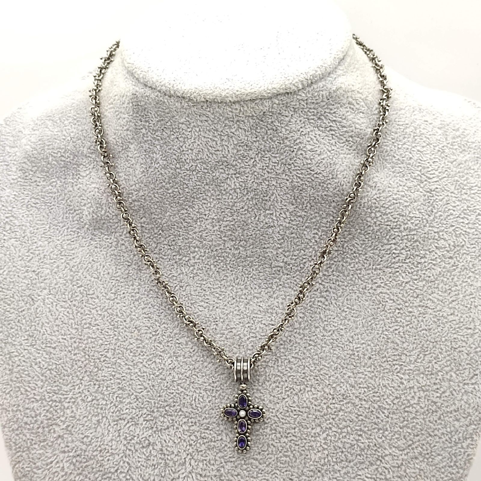 CARRE COPENHAGEN カレコペンハーゲン アメジスト×パール クロストップ