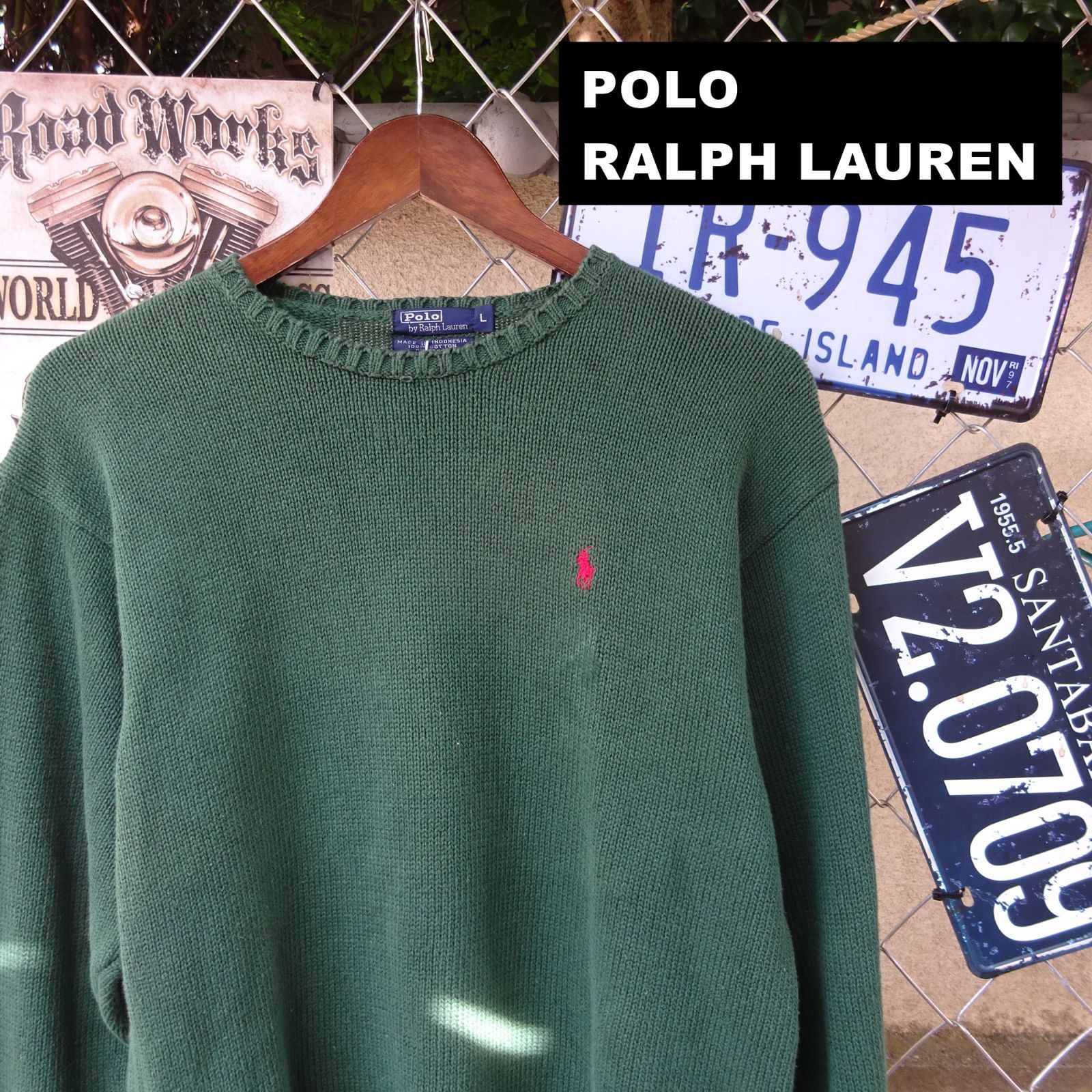 POLO RALPH LAUREN ポロ ラルフ ローレン コットンニット セーター L