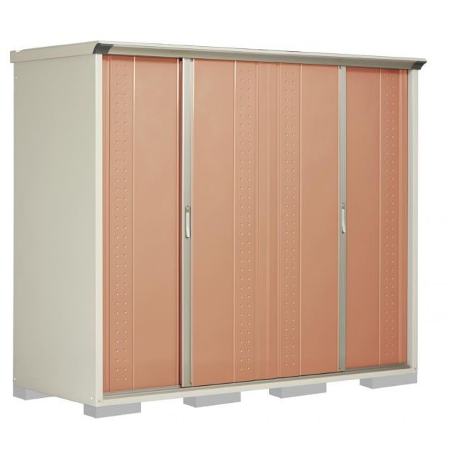 タクボ 小型物置 グランプレステージ 全面棚タイプ トロピカルオレンジ GP-229AFTR 収納庫 4枚扉