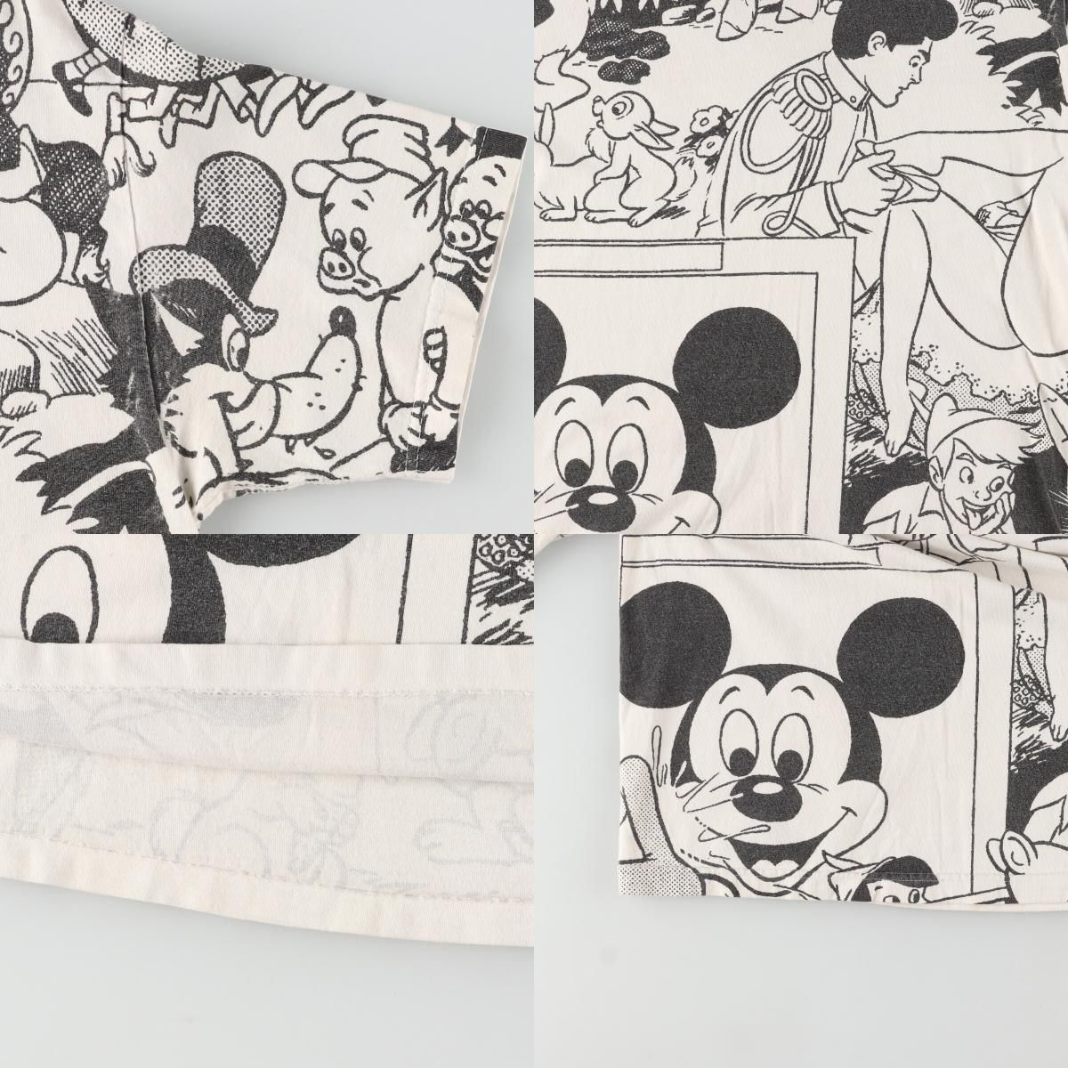 古着 90年代 SNARML DISNEY ディズニー 総柄 エロT パロディ 