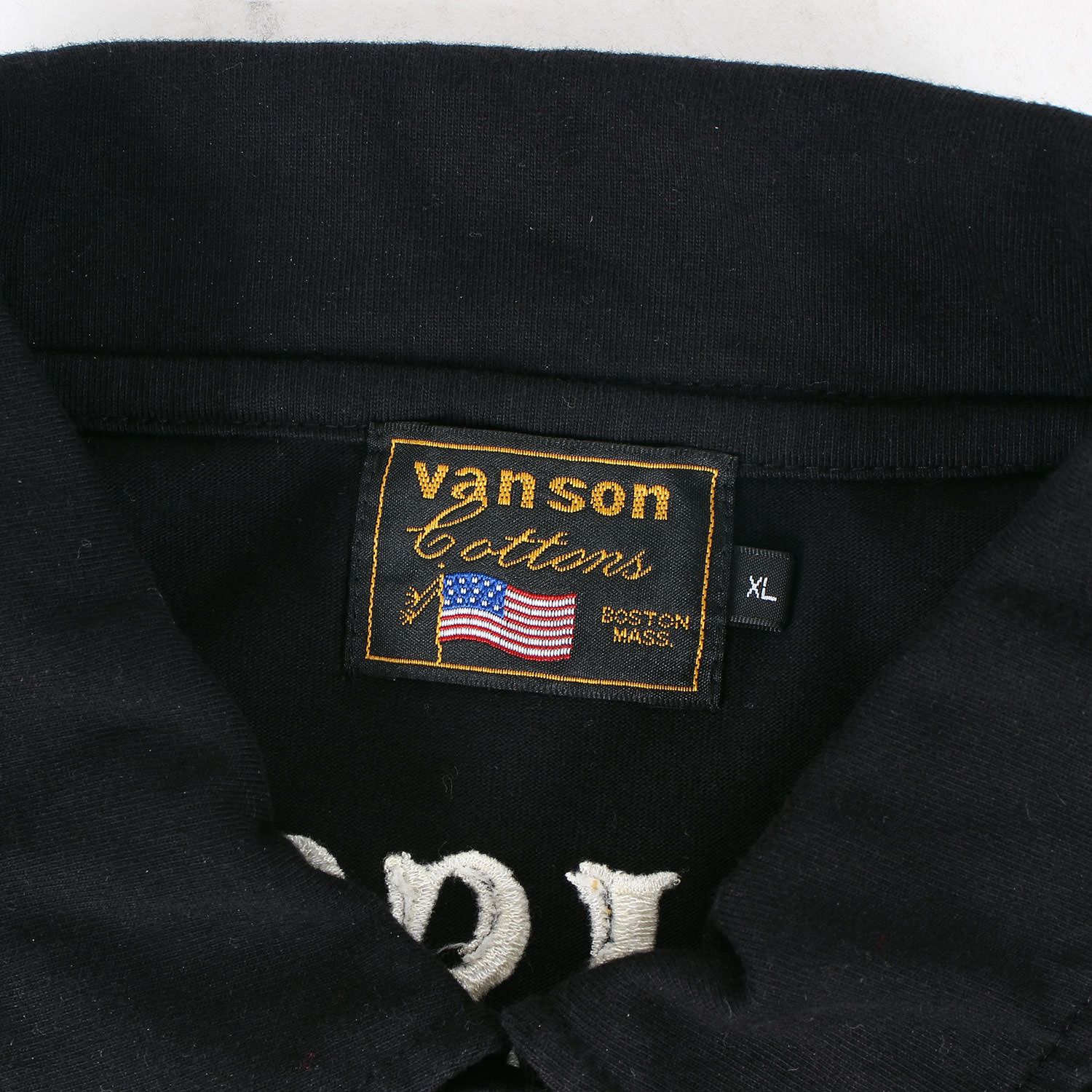 VANSON ポロシャツ T.F.O.A 武装戦線 デスラビット 黒 XL VANSON バンソン ポロシャツ サイズ:XL クローズ WORST T.F.O.A