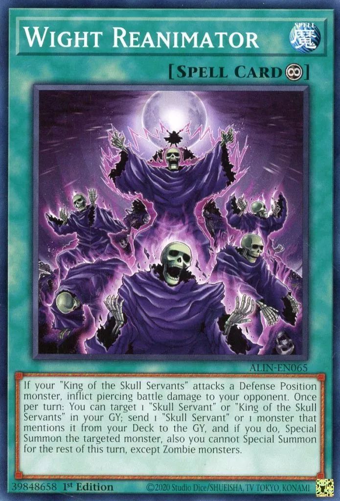 中古】遊戯王 ALIN-EN065[C]：Wight Reanimator/ワイト