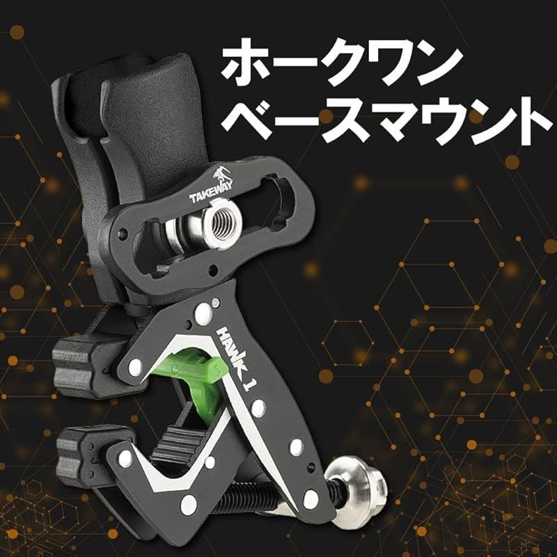 エフロック『ファルコンZ』 +『 ホークワン本体』 セット 防振 スマホホルダー バイク用 スマホホルダー】 エフロック『ファルコンZホルダー