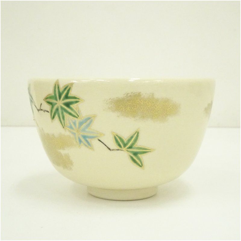 逢絢亭・新品】茶道具 茶碗 京焼 乾山 柴舟の図 伊坂清香 共箱入り 逢