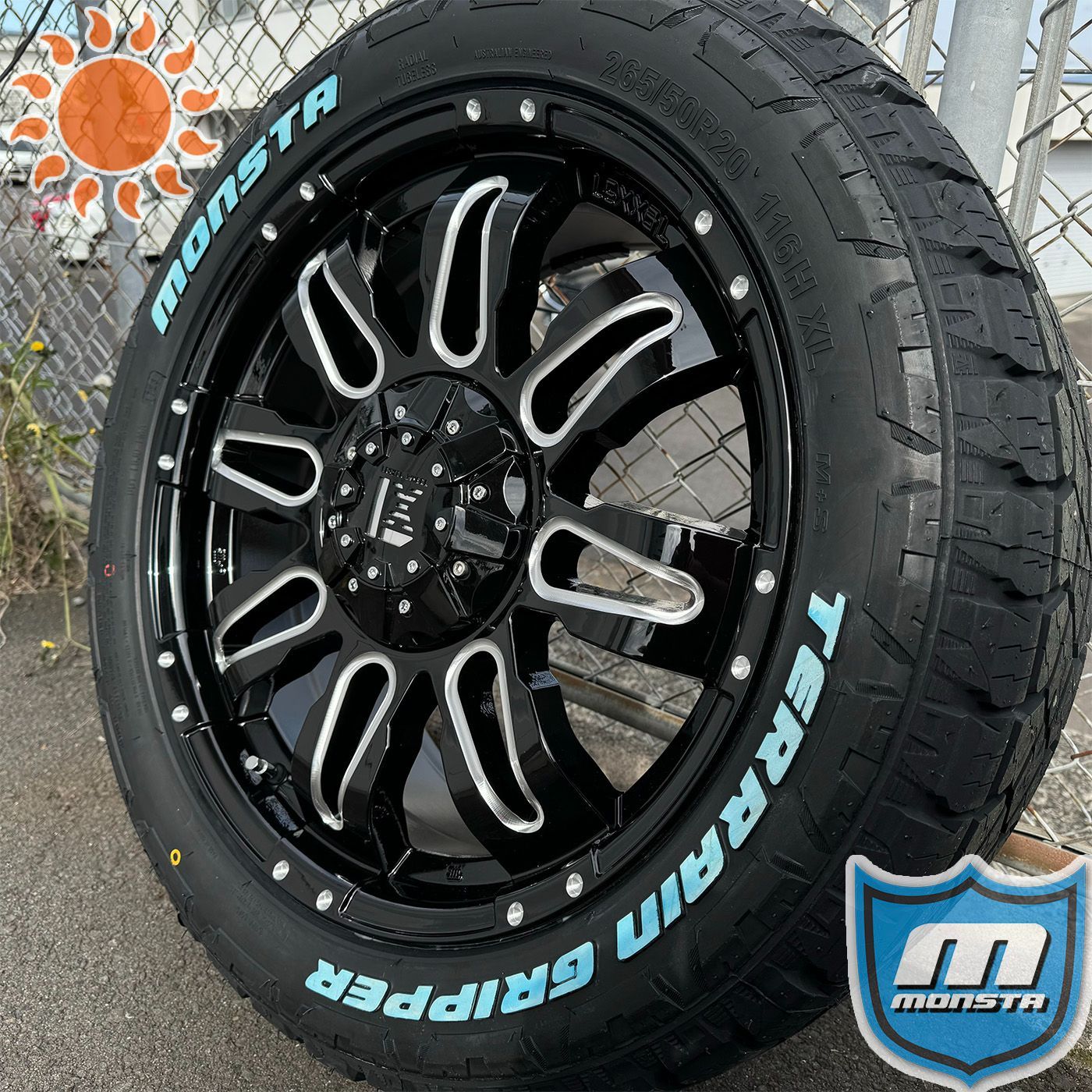 HAWSER 20インチバリ山ATタイヤセット ランクル100 シグナス - 20インチ