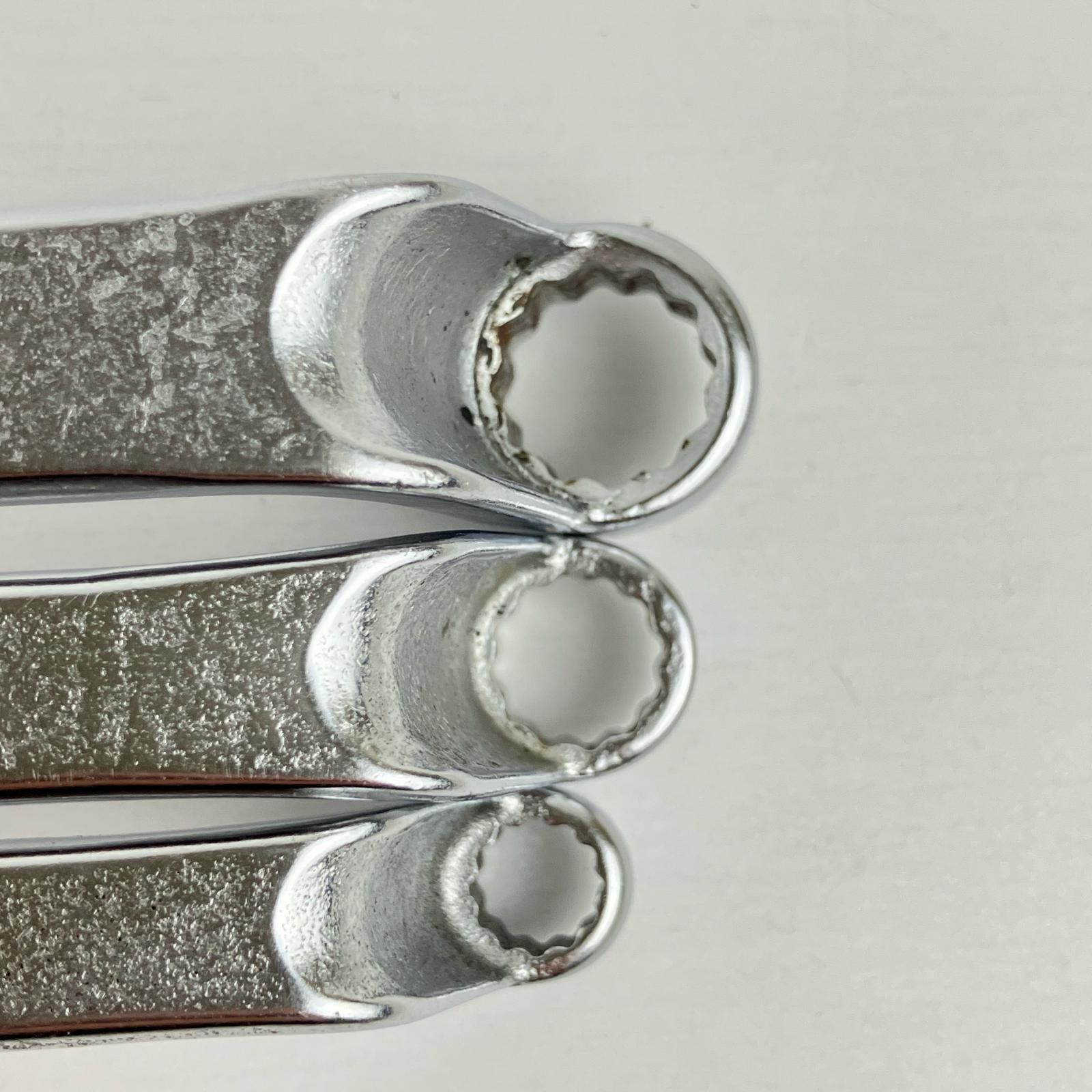  ЗЗ スタビレー 6 11 mm 75°オフセットメガネレンチ 3本組 本体のみ シルバー メガネレンチ スパナ レンチ