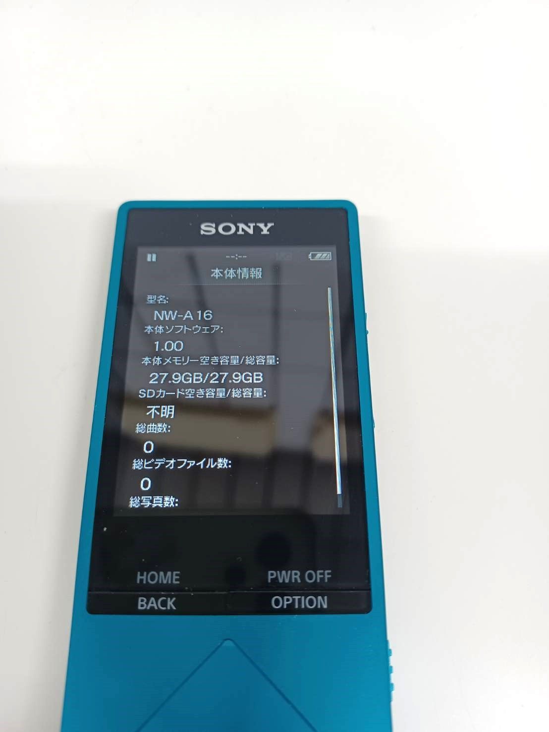 SONY ウォークマン Aシリーズ NW-A16(P) 本体初期化済み-