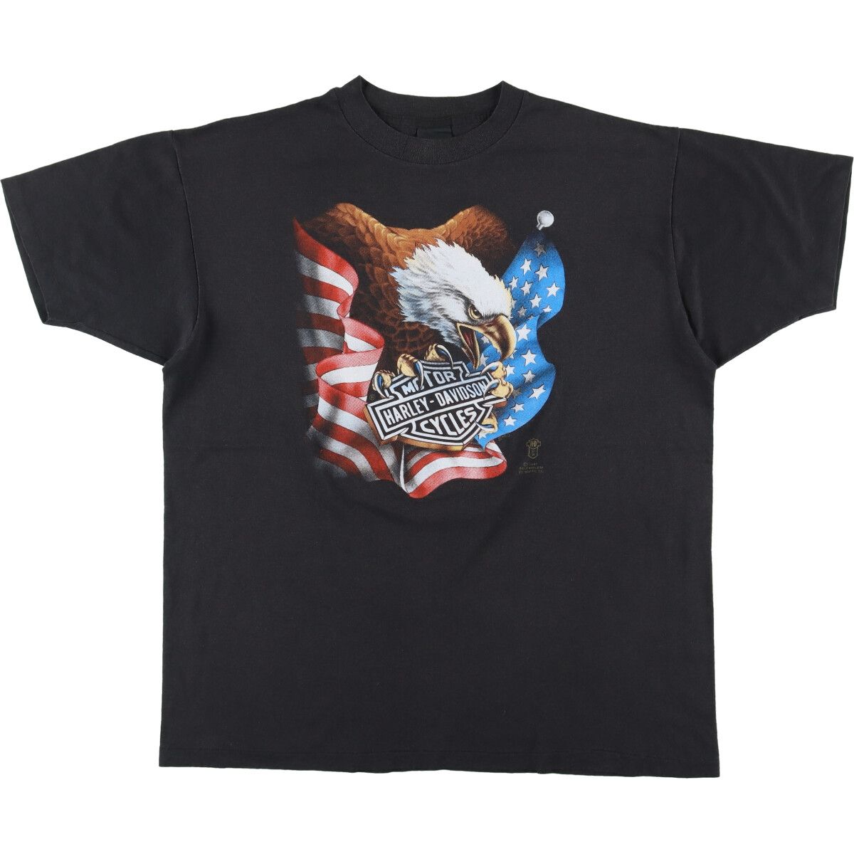 古着 80年代 3D EMBLEM Harley-Davidson ハーレーダビッドソン 両面