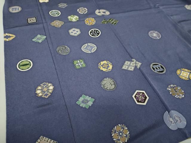 平和屋着物●訪問着　作家物　宝尽くし花丸文　鬼しぼ縮緬　正絹　逸品　未使用　DAAS3711ps 平和屋着物○訪問着 作家物 宝尽くし花丸文 鬼しぼ縮緬 正絹 逸品