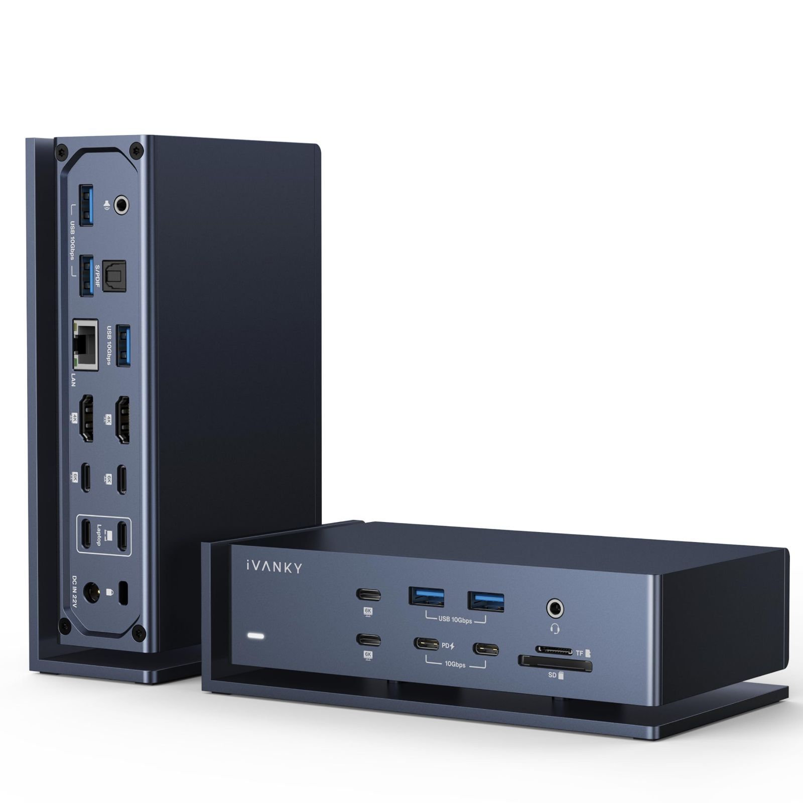 【在庫セール】Max 1 Thunderbolt 4と互換性があります、20-in-1 Quad 6K@60Hzモニタードッキングステーション、40Gbpsドック FusionDock for MacBook M1/M2/M3/M4 Pro/Max、2HDMI