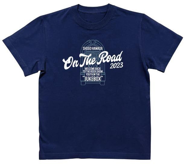 浜田省吾 はまだしょうご ON THE ROAD 2025 グッズ Tシャツ インディゴ L L