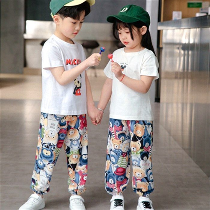 ジョガーパンツ 子供服 キッズ ジョグパンツ ジュニア 裾ゴム 総