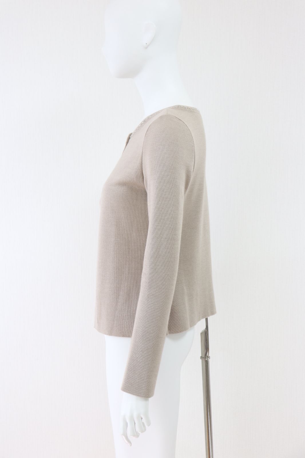  FOXEY シルクカシミヤアンサンブルニット 33755 ベージュ フォクシーブティック 長袖 カーディガン ボレロ アンサンブル