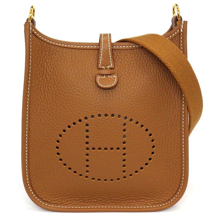 エルメス HERMES ショルダーバッグ エヴリン TPM W刻印 2025年 ゴールド トリヨンクレマンス ゴールド金具