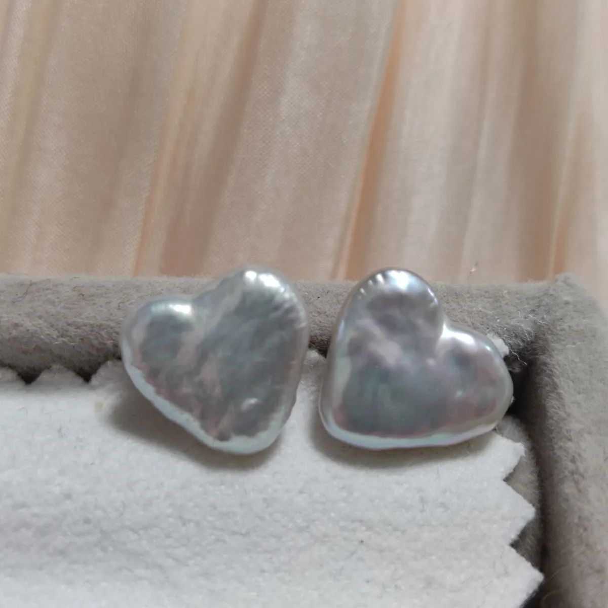 本真珠　淡水パール　ハート　エジソンパール　バロック　激レア 天然淡水パール バロック エジソン 天然色 ネックレス ハンドメイド