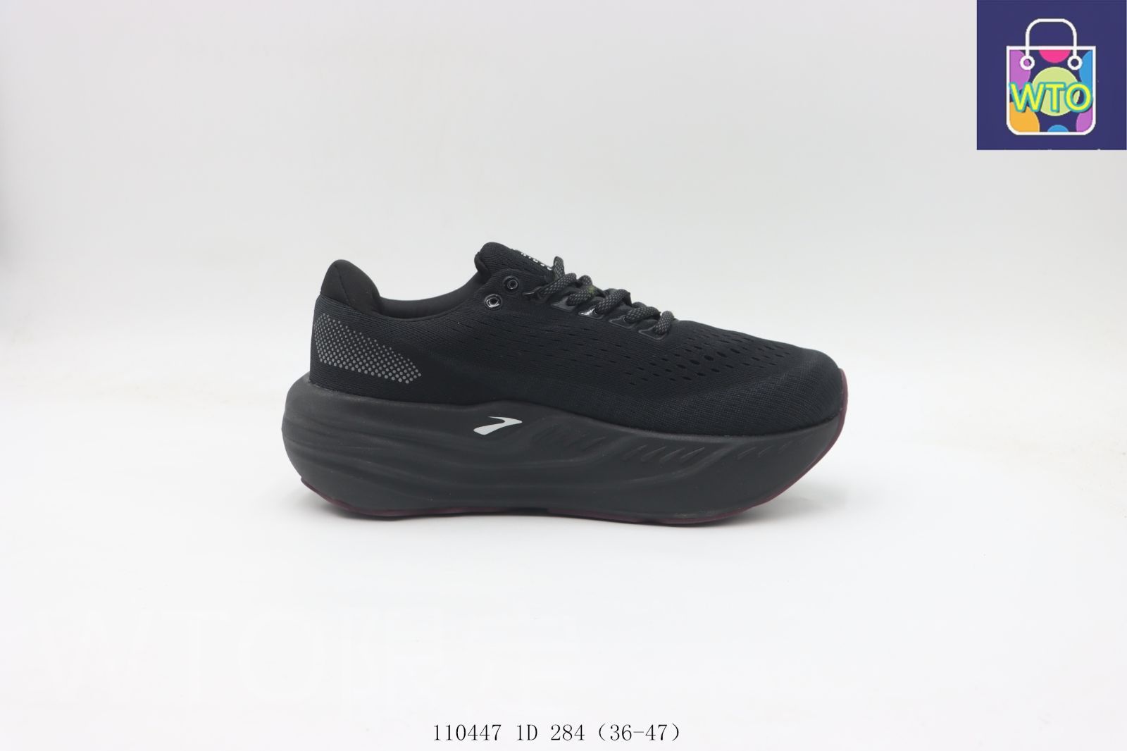 今日 Brooks ブルックス スニーカー ブラックホワイト 110447 1D 284-WTO輸入1