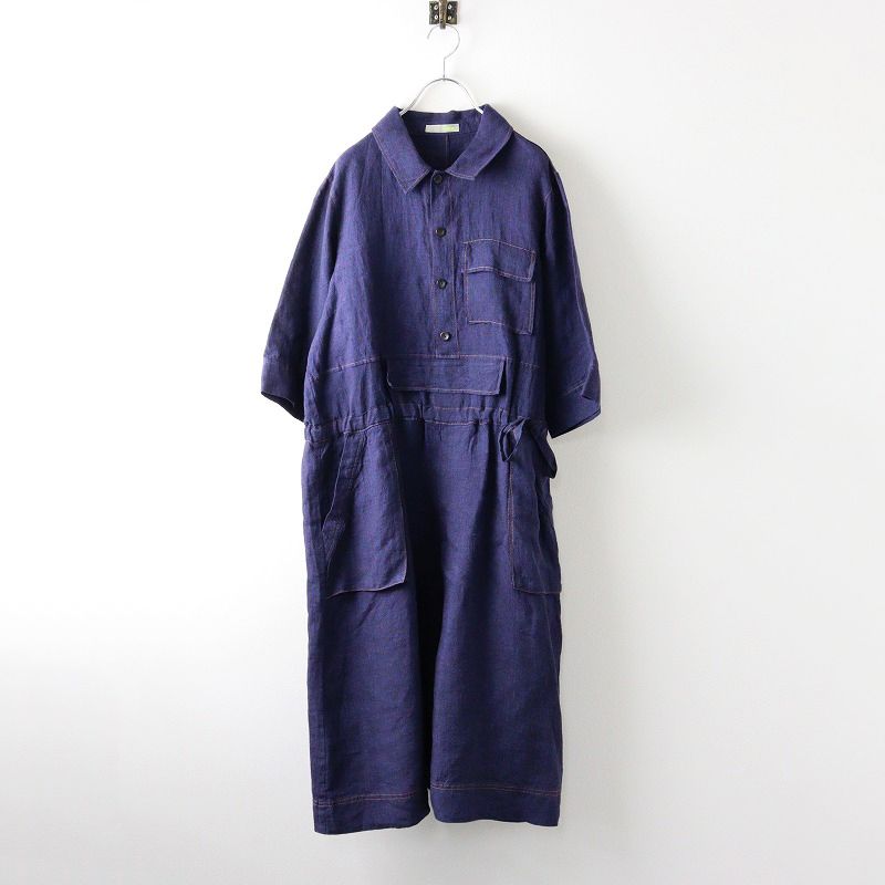 センソユニコ i+mu イム リネン 100％ ロングシャツ ブラウス ✳︎ センソユニコ i+mu イム リネン 100％ ロングシャツ ブラウス ✳︎