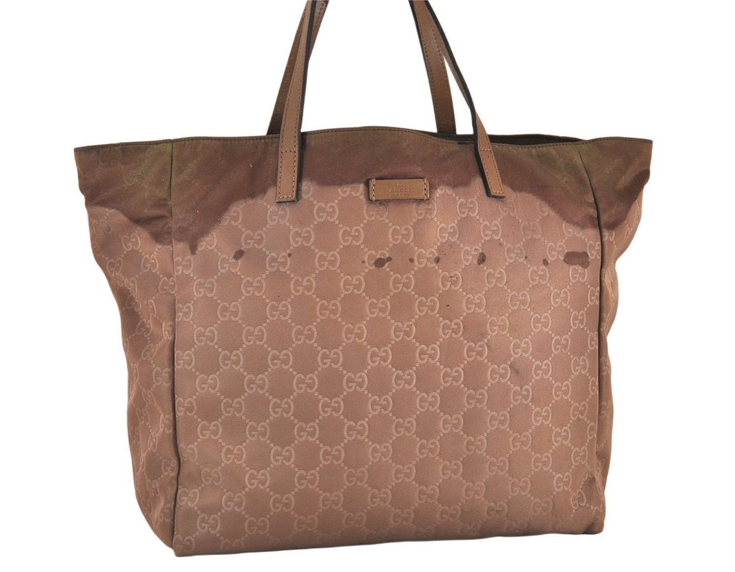GUCCI グッチ ショルダートートバッグ GGナイロン レザー 282439