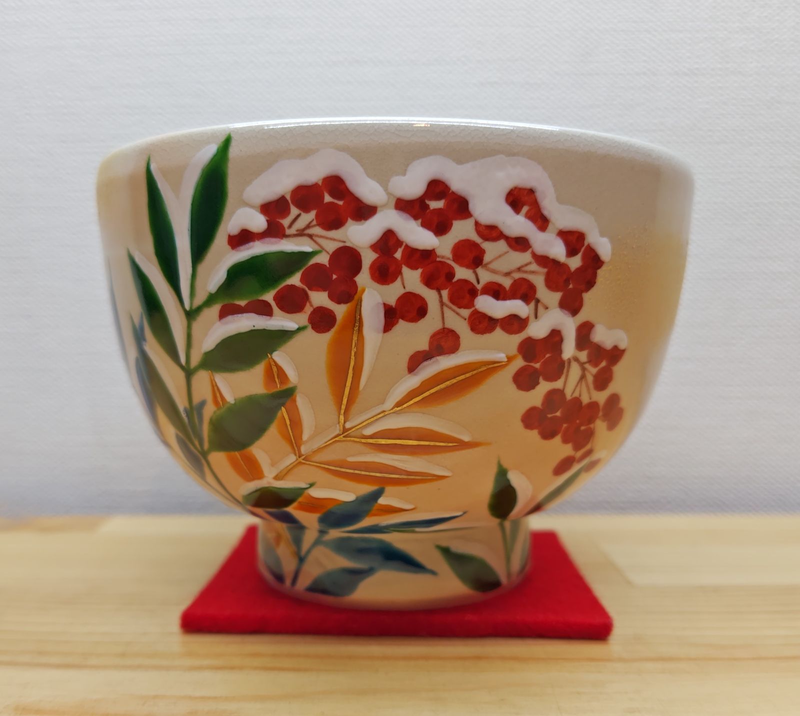 茶碗 仁清写し 朝顔】水出宋絢 紙箱 宋絢 茶道具 茶碗 小茶碗 三島