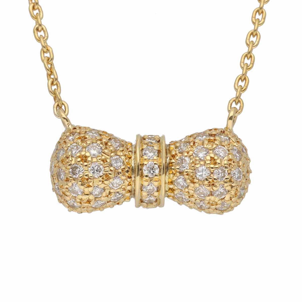 Star Jewelry スタージュエリー ダイヤモンド(0.392ct) リボンモチーフ 