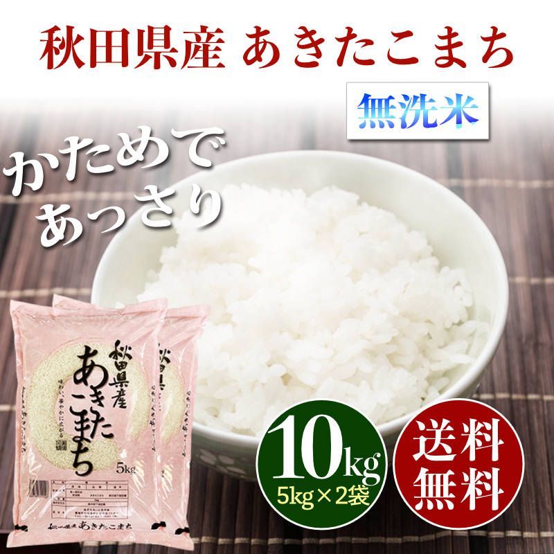 精米 秋田県産 あきたこまち 10kg 令和5年産 5kg2袋 白米 お米 安い米