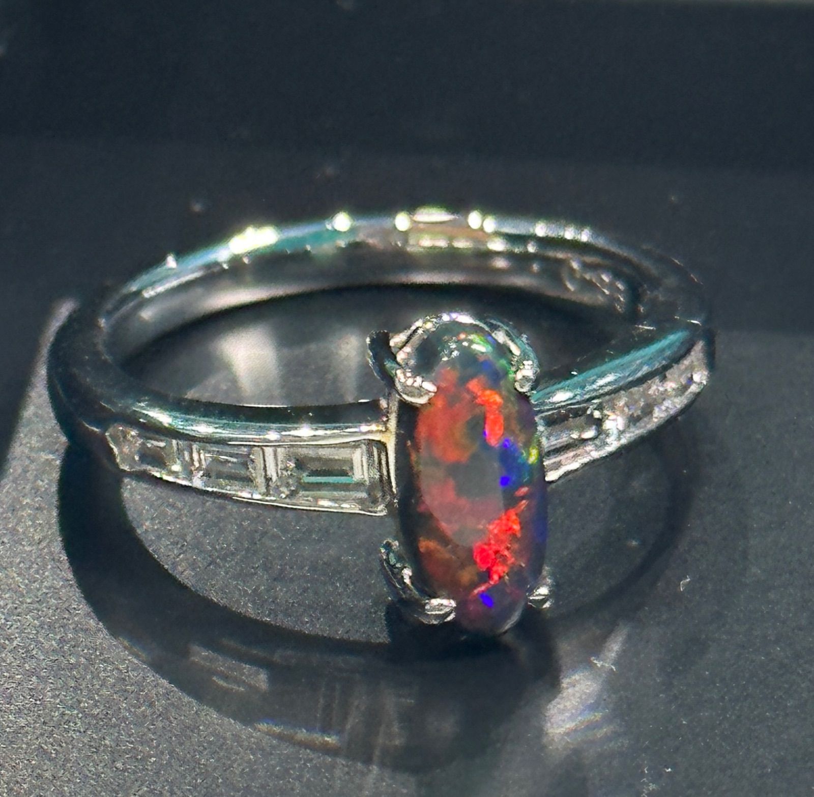 天然ブラックオパール0.34ct 天然ブラックオパール0.34ct