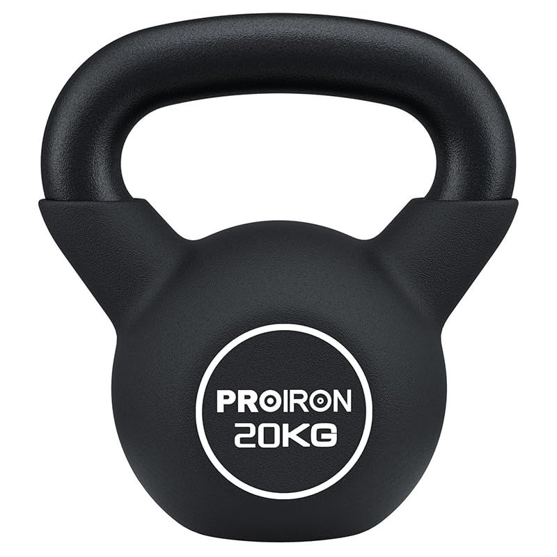 PROIRON ケトルベル ネオプレン 鉄製 20kg 20キロ一体型鋳鉄