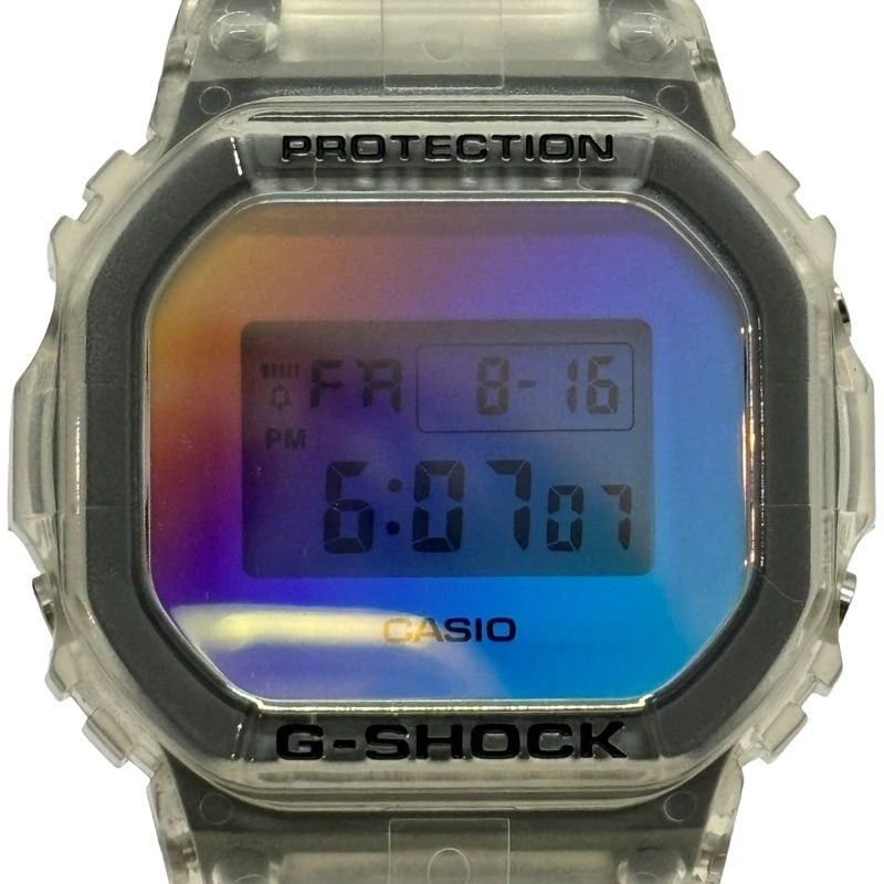 CASIO カシオ 腕時計 G-SHOCK ジーショック  DW-5600SRS-7JF 稼働品 クリア レインボー 【未使用品】 22408K291