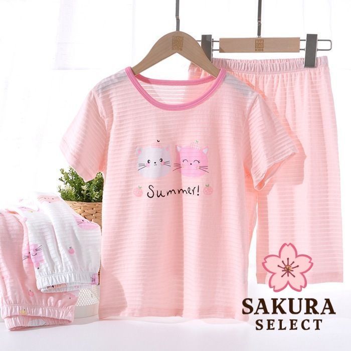 【ホワイト】新品タグ付　CAT柄　パジャマ　上下セット　半袖 Amazon.co.jp: パジャマ レディース かわいい 3点セット 半袖