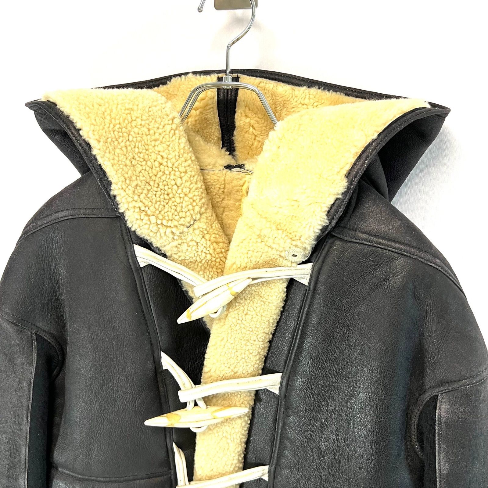 Rick Owens リックオウエンス ダッフルコート ムートン ラムレザー  