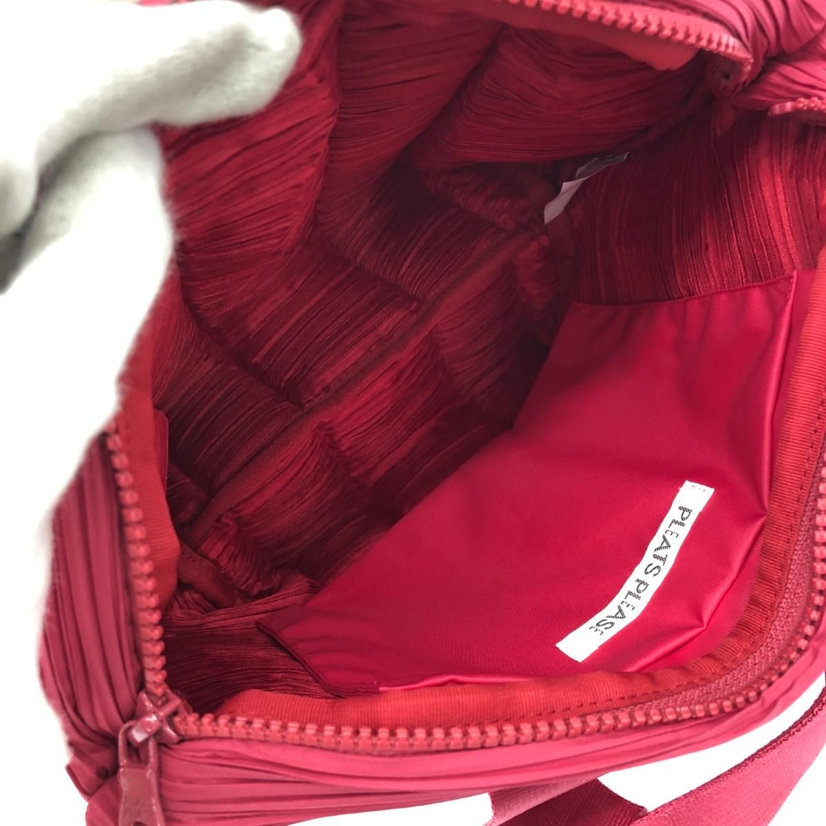 美品 PLEATS PLEASE プリーツプリーズ ハンドバッグ ピンク レディース 
