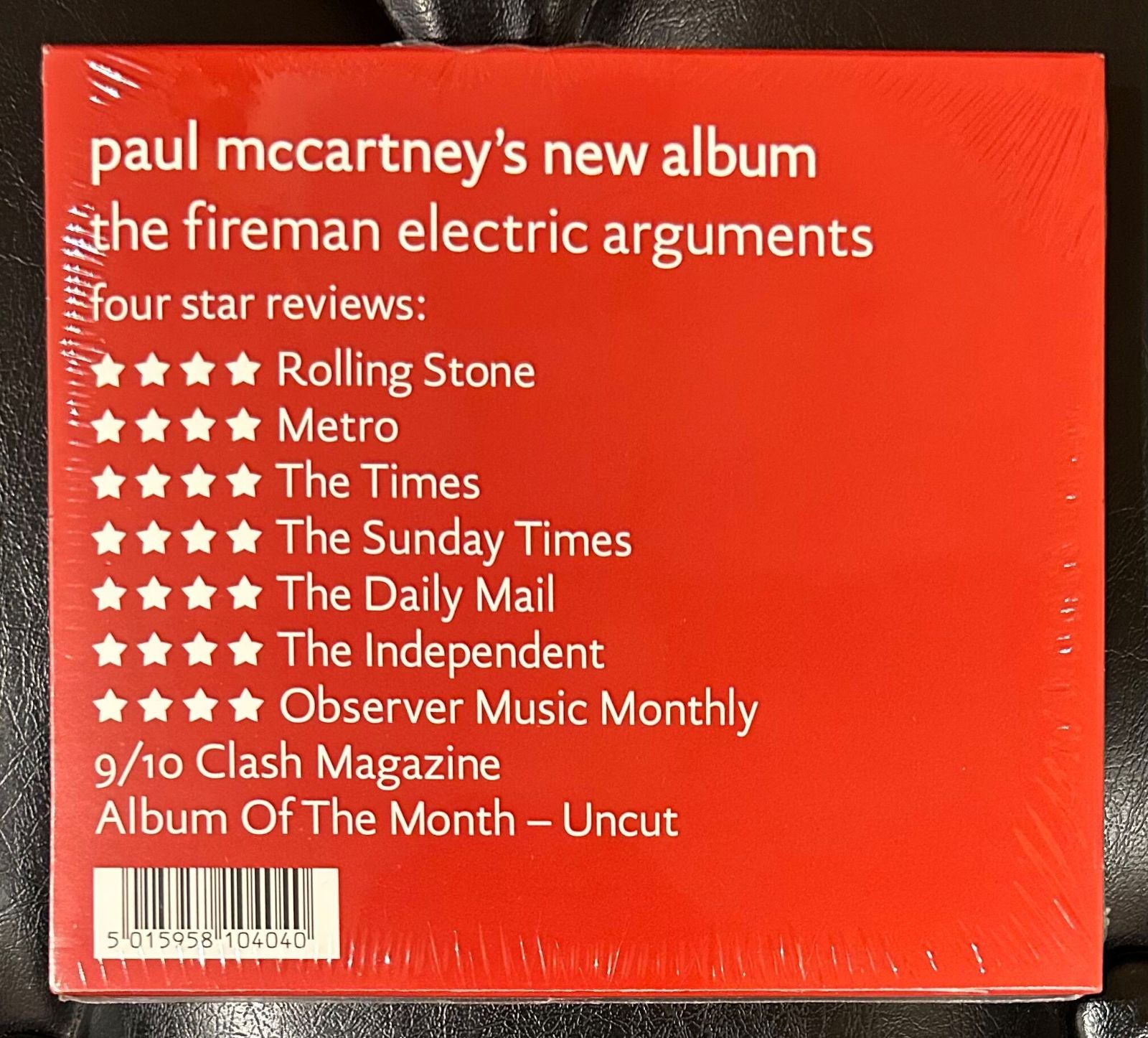 未開封CD】The Fireman 「Electric Arguments」輸入盤 ポール