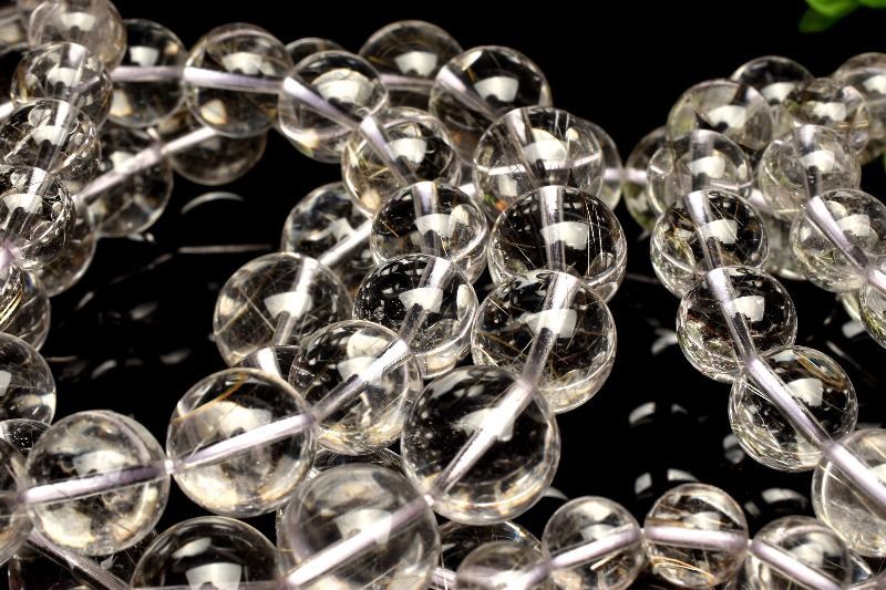 ☆超透明・虹入り シルバールチルクォーツ ブレスレット 銀針水晶