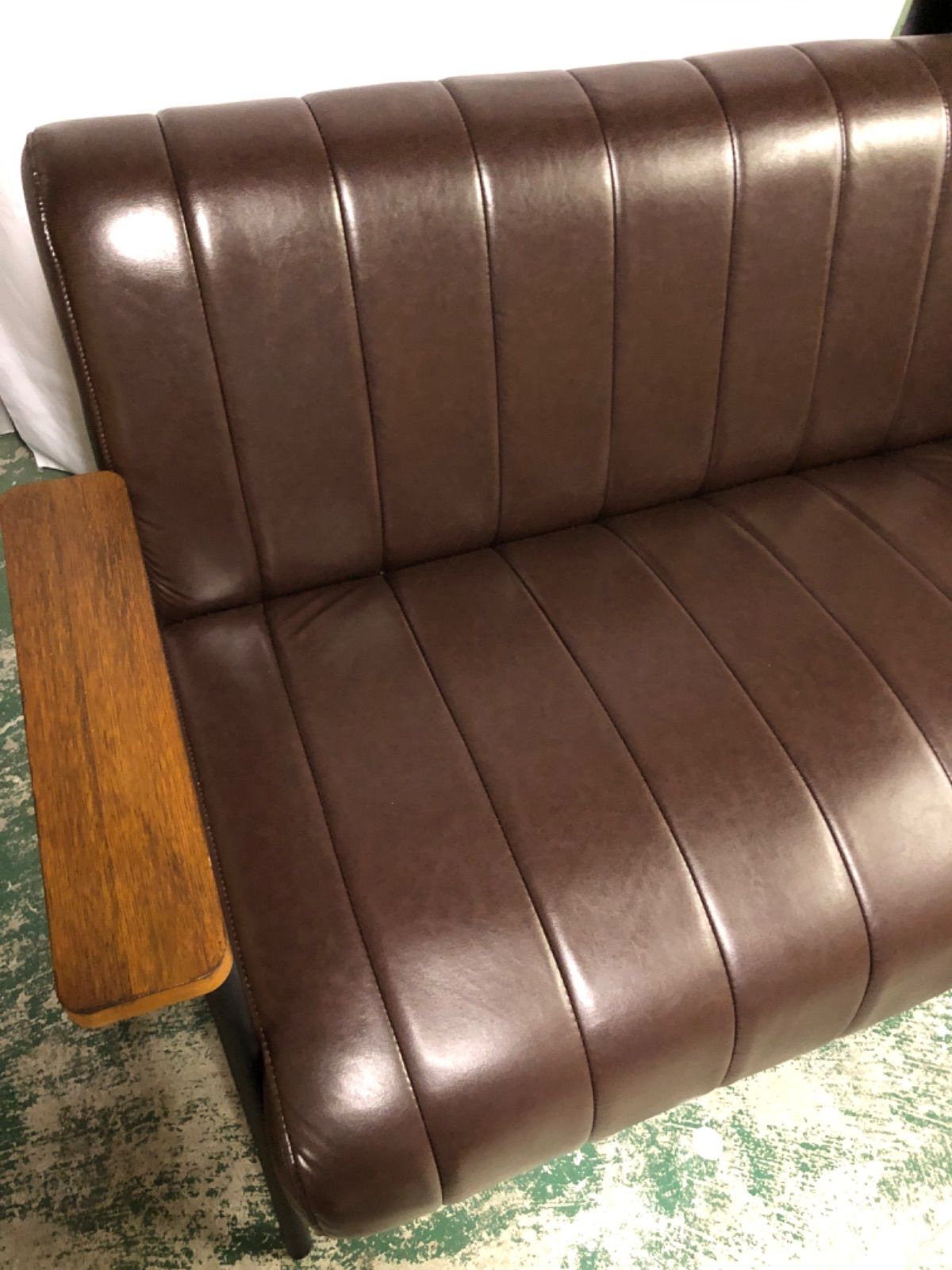 10h35 Nシールド ステイン2KD DBR 合成皮革 2人用ソファ 【楽天市場】1人