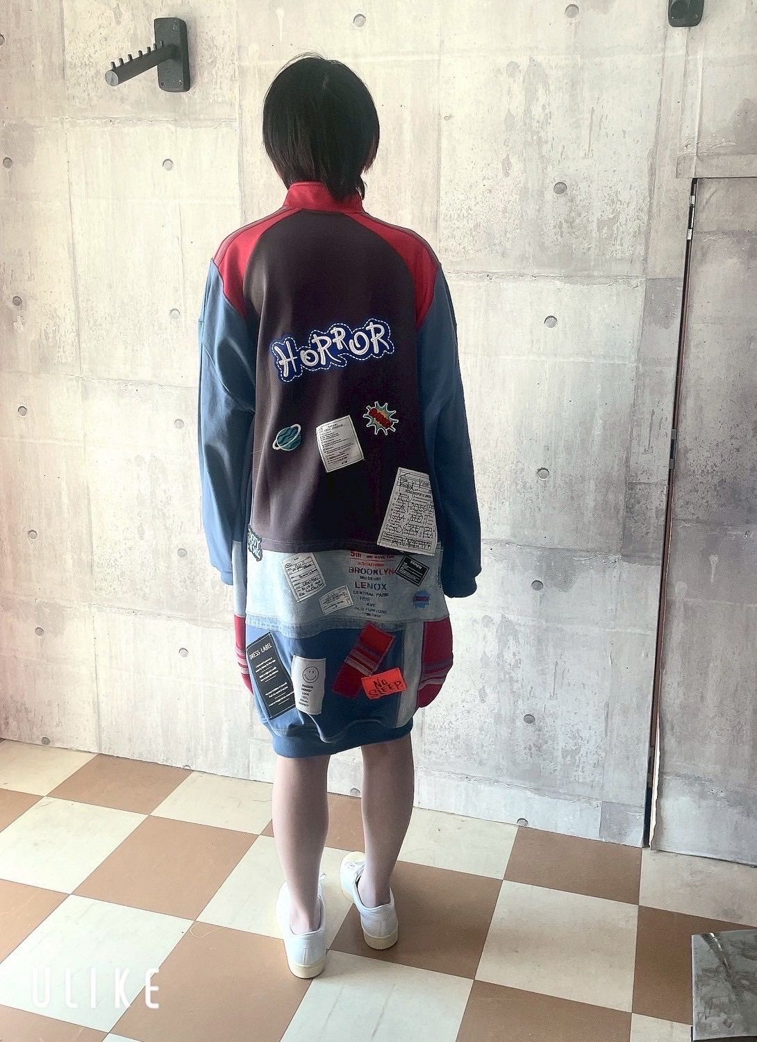 ストレッチワンピース ゆるだぼワンピース