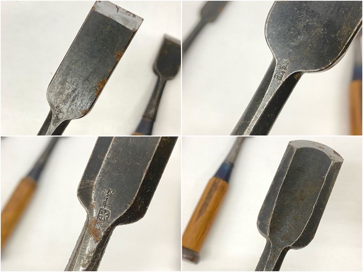 H4066 【中古品】ノミ 9本まとめ 大工道具 宮大工 職人道具