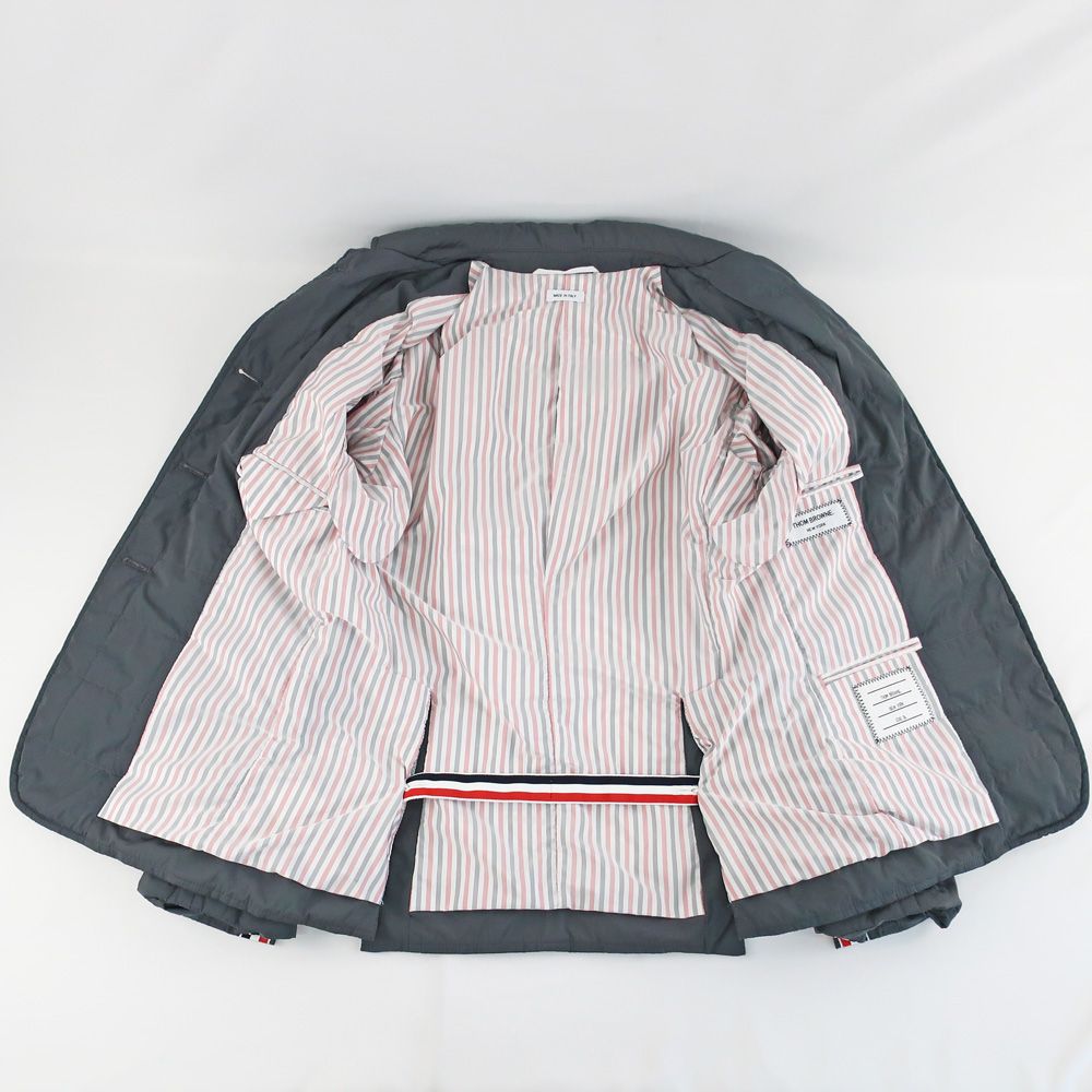 天白】【THOM BROWNE】トムブラウン ダウンジャケット グレー 表記