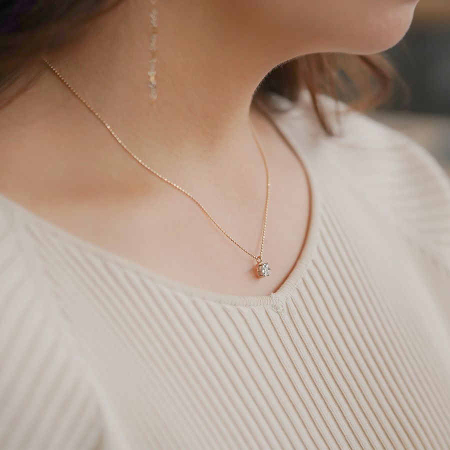 22AW enasoluna Solid diamond necklace - メルカリ