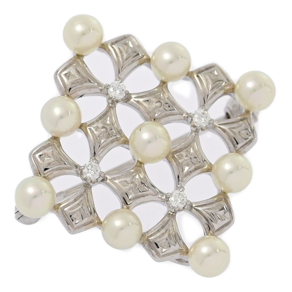 MIKIMOTO ミキモト アコヤ・ベビー ダイヤモンド モチーフ・アコヤ真珠