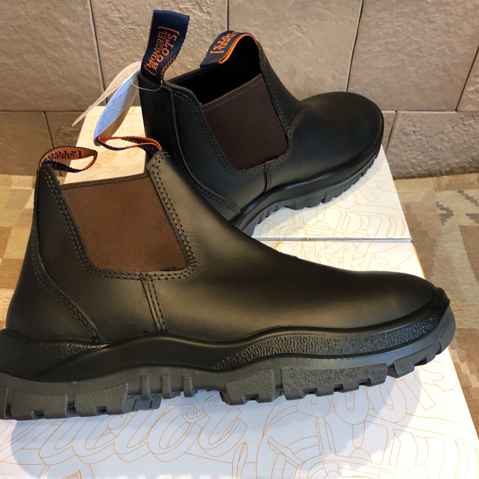 モングレルブーツ新品 オーストラリア発 MONGREL BOOTS 安全靴 サイドゴアブーツ