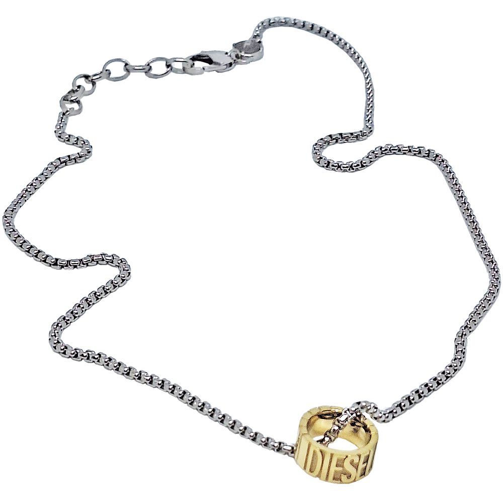 DIESEL リングネックレス 新品】ディーゼル ネックレス ペンダント リングトップ メンズ