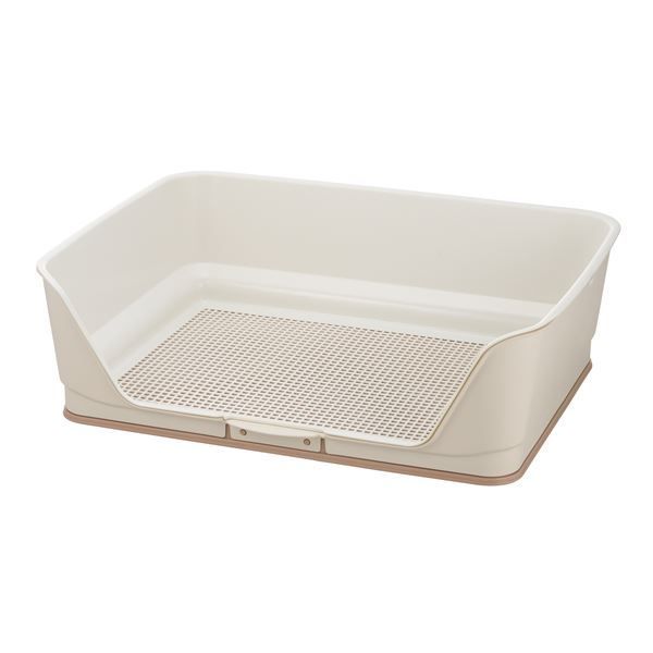 まとめ お掃除簡単ステップ壁付トイレ ワイド アイボリー ペット用品 ×2セット