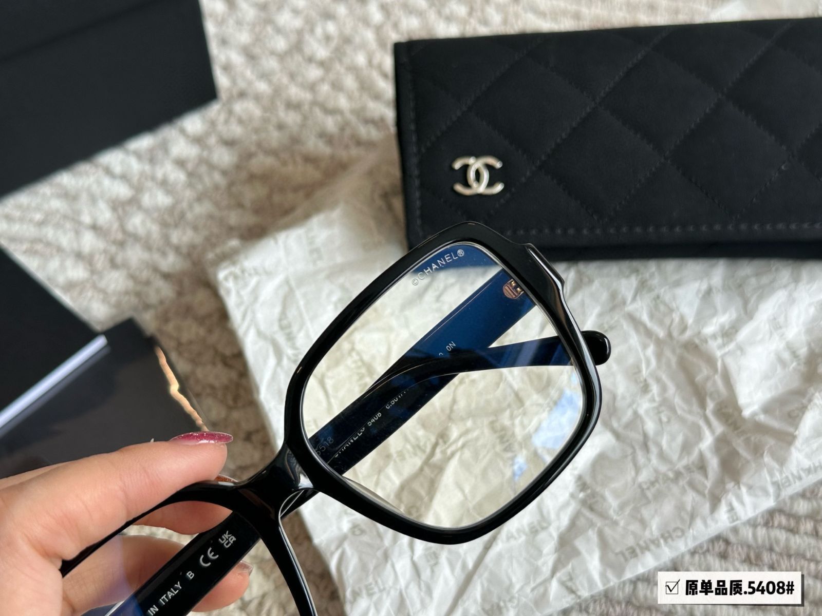 今日 Chanel 5408 スーパーラージフレームサングラス DECORATOM_COM_BR