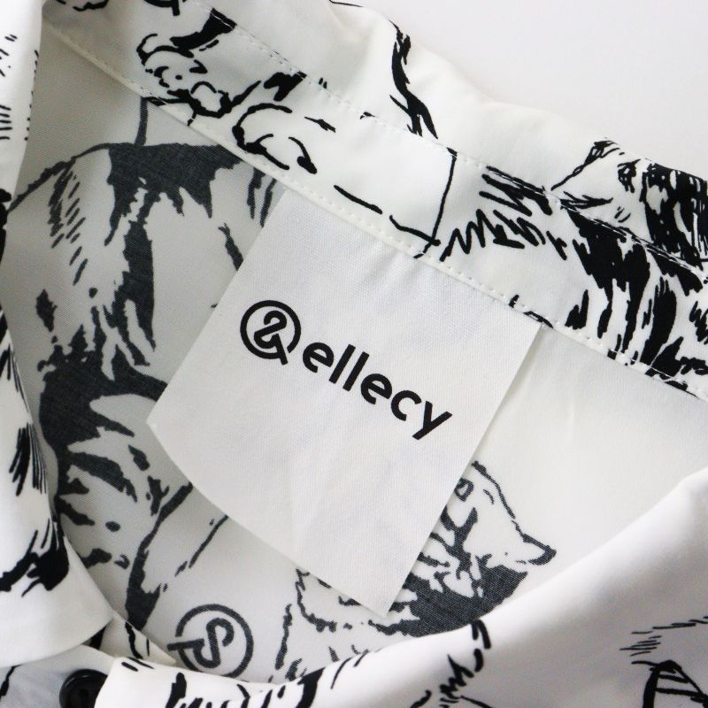 ロイスクレヨン アンドエルシー &ellecy ネコスケッチ シャツ