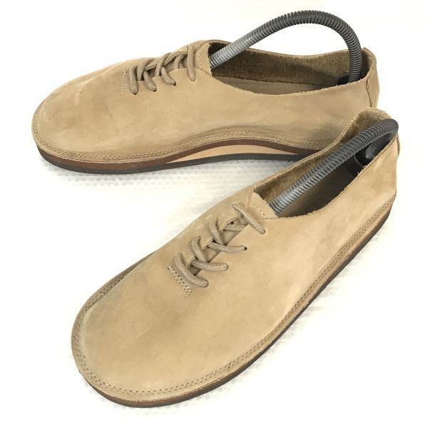 レインボーサンダル|RAINBOW SANDALS 本革|ザ モカシュー|MOCCASHOE 25.5-26.0-26.5程度|ベージュ シューズ|クロッグサンダル◆pA-166
