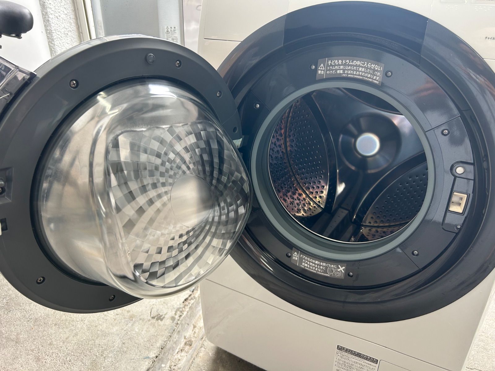 シャープ SHARP ドラム式洗濯機 7KG 22年式 2504241905