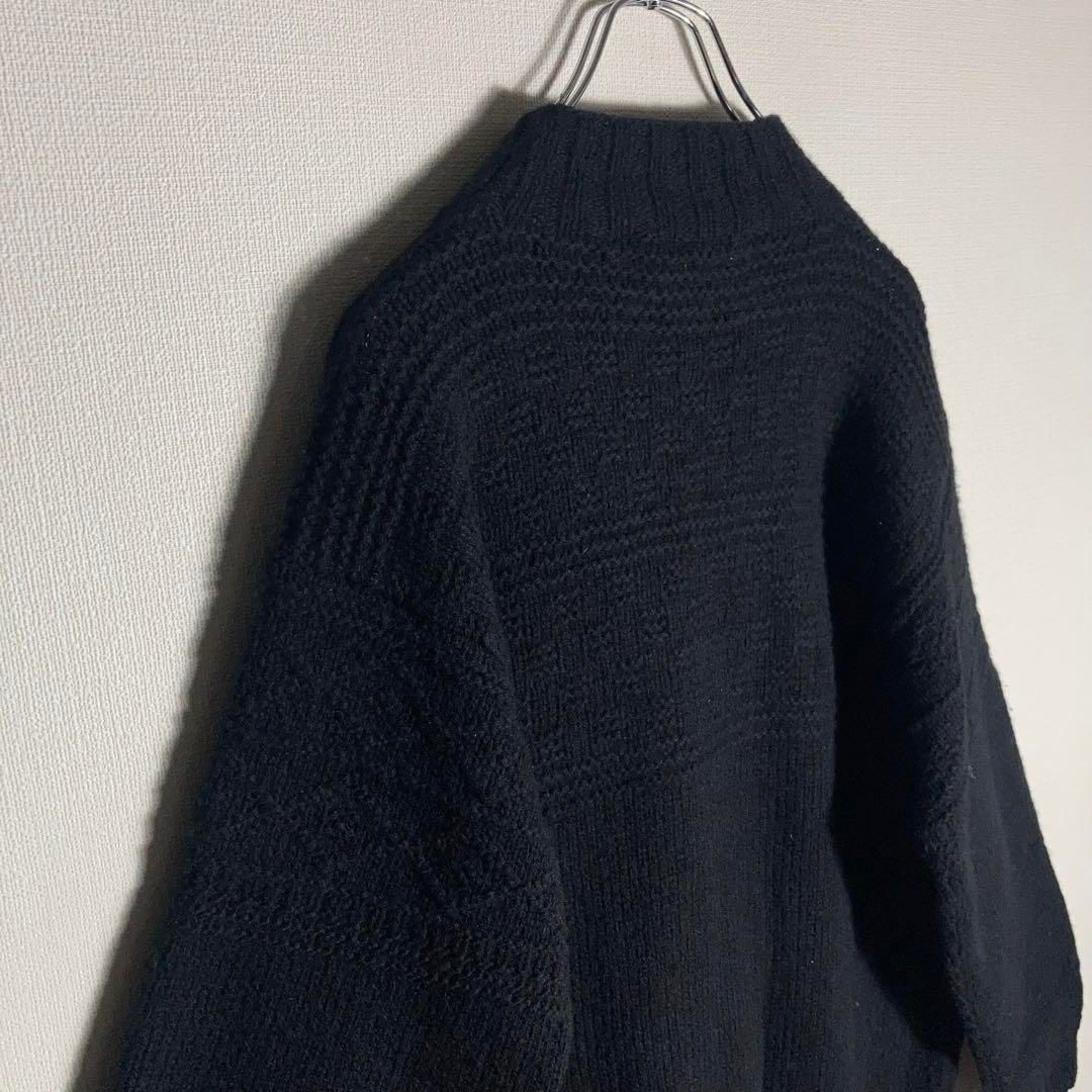 RALPH LAUREN ラムウールニット HAND KNIT 黒 L - メルカリ
